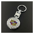 For Cadillac Car Keychain Keyring Emblem Logo Crystal Metal Auto Accessories