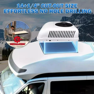2IN1 RV Air Conditioner Electric Rooftop Cooling Heating AC Motorhome Caravan - Picture 1 of 17