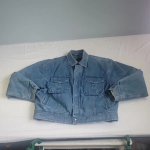COOPER SPORTSWEAR Men's Blue Denim w/Removable Flannel Zippered Insert Jacket XL - Picture 1 of 16