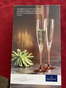 Villeroy & Boch Champagne Flute, Set Of Two (2), Mettlach, Slovakia - Picture 1 of 9