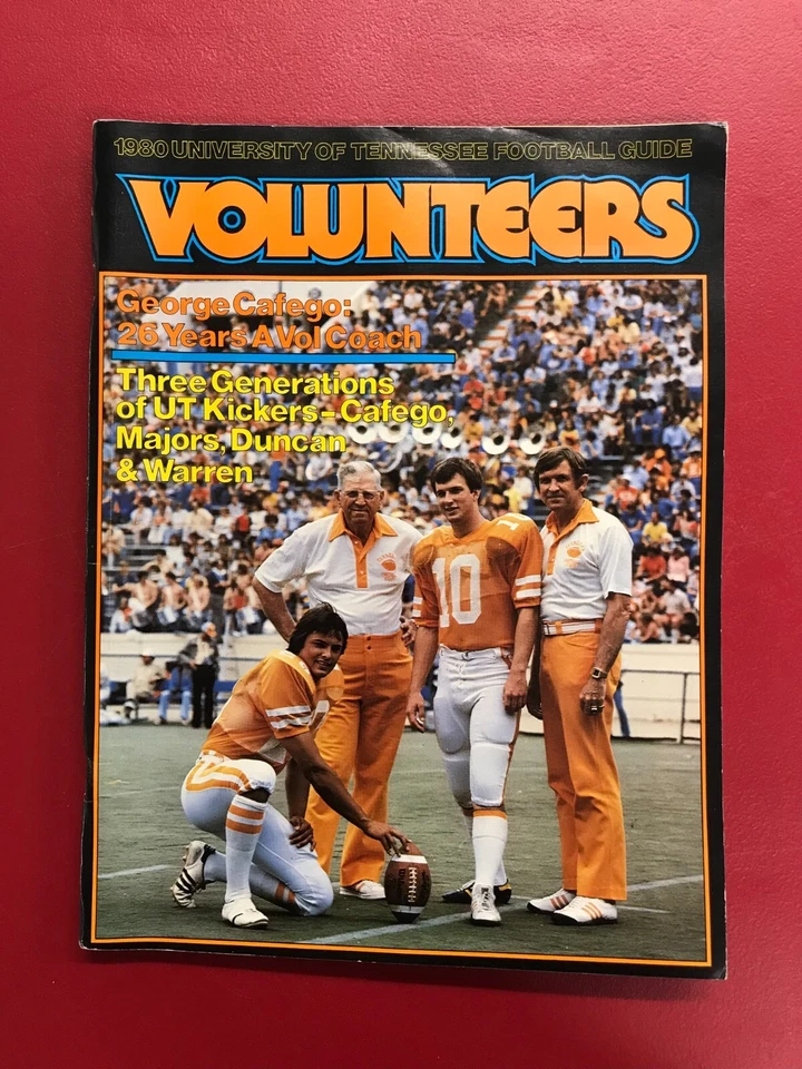 Tennessee Volunteers 1980 Football Season Guide EXCELLENT! Johnny Majors - Image 1 of 4