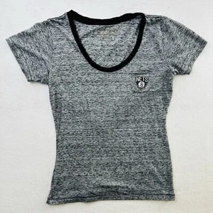 Brooklyn Nets Shirt Womens Large Gray Outdoors Basketball NBA Lightweight Ladies - Picture 1 of 24