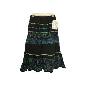 NWT Mirasol Skirt Cotton Full A-Line Embellished and Embroidered Maxi Size Small - Picture 1 of 10