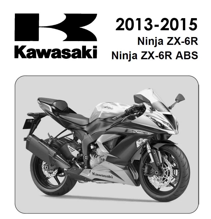 Service Manual for Kawasaki ZX-6R Abs 2013-2015 | On USB stick - Image 1 of 1