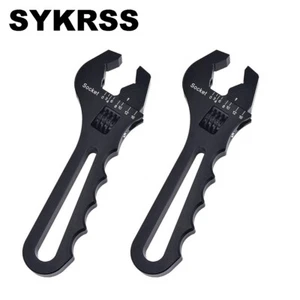 2PC Adjustable Wrench Aluminum Tool Spanner 3AN-16AN for Hose End Fitting SYKRSS - Picture 1 of 7