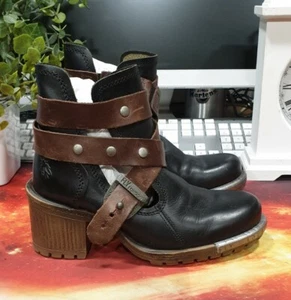 Botas recortadas de cuero negro Fly London talla 2,5 - Imagen 1 de 19