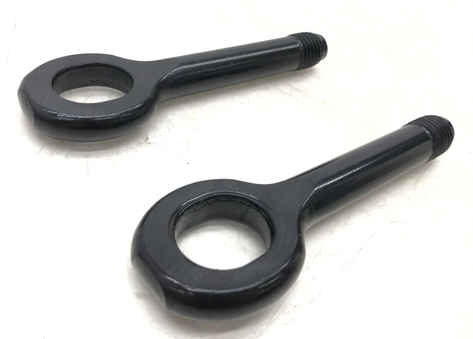 KIA FORTE 2019-2021 GANCHO DE REMOLQUE JUEGO DE OJOS DE REMOLQUE DE EMERGENCIA (2 PIEZAS) NEGRO OEM Foto 1 de 4