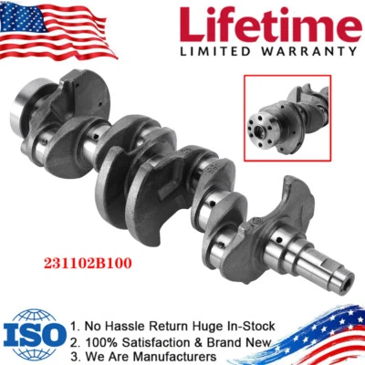 Crankshaft Assy 231102B100 for Hyundai Veloster 2011-2016 Kia Soul 2012-2019 - Image 1 of 4