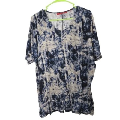 Belle Gray by Lisa Rinna Tunic Dolman Sleeve Blouse sz M - Image 1 of 4