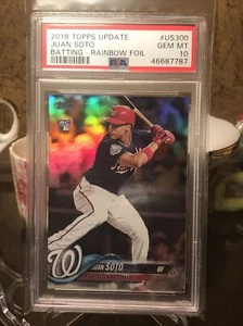 Juan Soto 2018 Topps Update Rainbow Foil RC #US300 PSA 10 Gem Mint - Picture 1 of 2