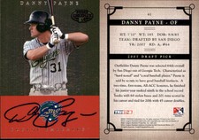 Danny Payne Signed 2007 Tristar Prospects Plus #41 Card Eugene Emeralds Auto AU