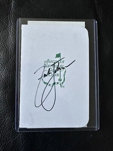 Zach Johnson Signed JSA Autographed Masters Augusta National Scorecard #3 - Picture 1 of 4