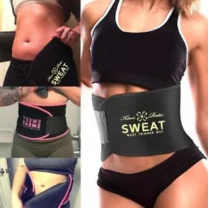 Women Waist Trainer Trimmer Cincher Belt Body Shaper Neoprene Sauna Sweat Bands - Picture 1 of 25