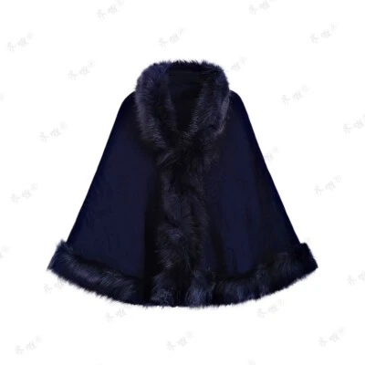 Para mujeres Baile de graduación Genuino Piel de Conejo Tejido Capa Estola Boda Chal Envolturas Invierno Foto 1 de 4