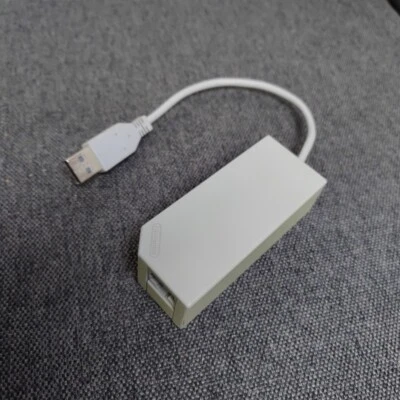 Official Nintendo Wii/Wii U/Switch LAN Internet Adapter USB to Ethernet RVL-015 - Image 1 of 2
