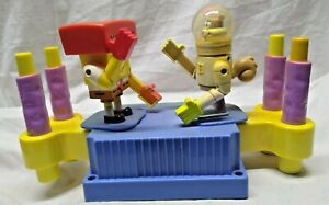 Spongebob And Sandy Rock Em Sock Em Robots Boxing Game Tested Sound Works