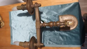 Wandleuchter messing massiv 2flammig - Bild 1 von 3