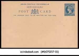 SEYCHELLES - 6c QV UPU POSTCARD - MINT - Photo 1/1