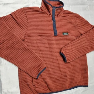 LL Bean Airlight Strickpullover Herren M *LESEN T Druckknopf Pullover Wandern Gorpcore - Bild 1 von 8