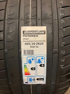 2 New 305 30 20 Bridgestone Potenza Sport Tires - Picture 1 of 3