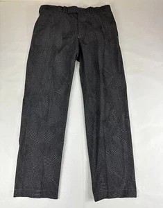 RLX Ralph Lauren Golf Pants Mens 32x30 Charcoal Gray Geometric Preppy Outdoors - Picture 1 of 13