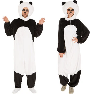 Panda Kostüm Frauen Männer Karneval Fasching Halloween Bär Asien Dschungel Wald