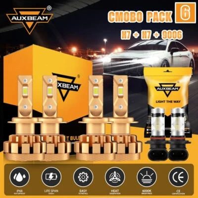 Светодиодные фары AUXBEAM F16 PLUS H7 H7 9006 для Mercedes-Benz C230 C240 C280 C320 - Изображение 1 из 4