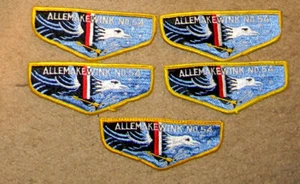 OA #54 Allemakewink - 5 Klappen - 3 gebraucht, 2 neu - alle Gewinderücken - Bild 1 von 1