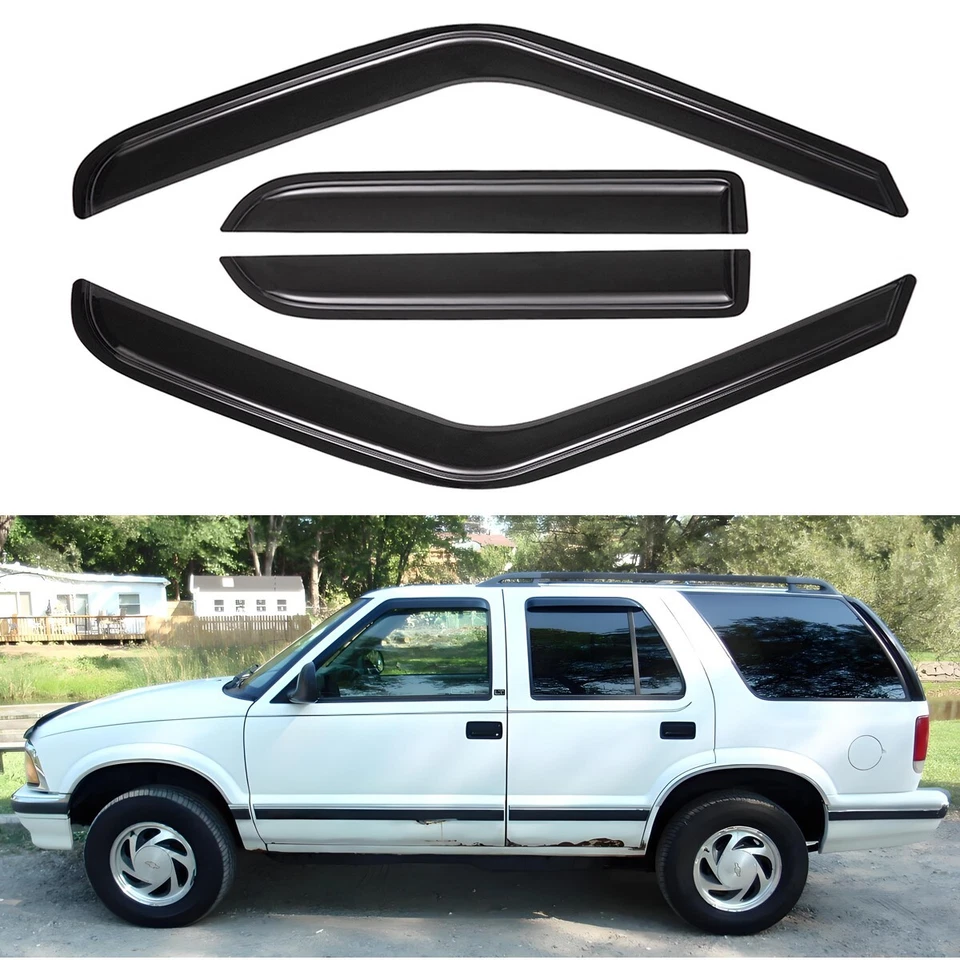 Window Visors Wind Deflectors for 1995-2005 Chevrolet Blazer/GMC Jimmy 4-Door Foto 1 de 4