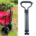 Pull Handle Replacement For Collapsible Picnic Camping Cart Outdoor Black