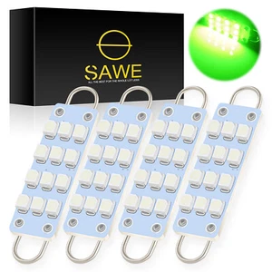 4 x Green 44mm 211-2 212-2 578 12SMD Rigid Loop LED Bulb for Trunk Door Light - Picture 1 of 5