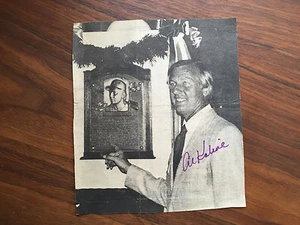 Al Kaline Detroit Tigers HAND Autographed Hall of Fame NEWS PAPER AD RARE W/CO - Picture 1 of 2