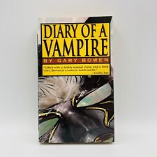 Diary of a Vampire by Gary Bowen Paperback Book 1995 LGBTQI Vampire Horror