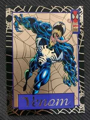 Venom 1994 Fleer Marvel Limited Edition Card Gold of Web   #1 - Image 1 of 2