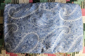 NEW - Lauren Ralph Lauren Blue and White Paisley Fitted Sheet - King Size - Picture 1 of 6