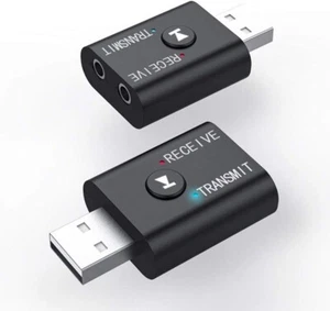 Émetteur-récepteur Bluetooth 2 en 1 Bluetooth 5.0 - 15m de portée USB Audio - Photo 1/5