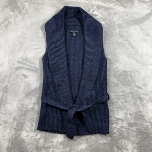 banana republic womens sleeveless open front cardigan sweater merino wool Xs - Picture 1 of 7