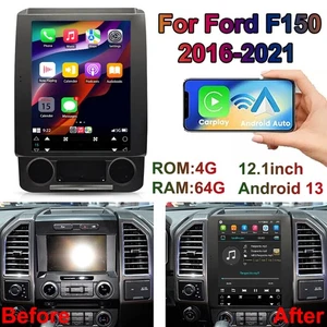 Car Stereo Radio For Ford F150 2016-2021 Android 12.1'' GPS Carplay DSP 4+64GB - Picture 1 of 11