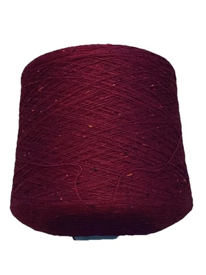 890gUPW 100% Extrafine Merino Wool 2/17.5 Nm Woolen-spun Cone Yarn Christmas RED - Image 1 of 4