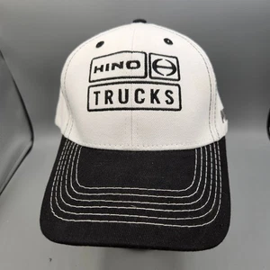 Hino Trucks White Black Embroidered Flex Fit Hino Trucker Cap Hat Truck Sz L/XL - Picture 1 of 9