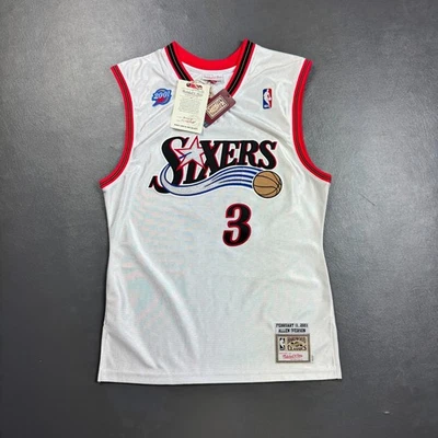 100% Authentic Allen Iverson Mitchell & Ness 2001 NBA All Star Jersey Size 40 M - Image 1 of 4