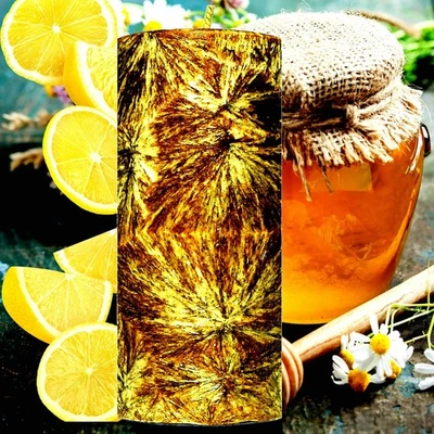 Manuka Honey & Lemon Hand-Poured Pillar Candle Eco-Friendly Clean Burning - Image 1 of 4