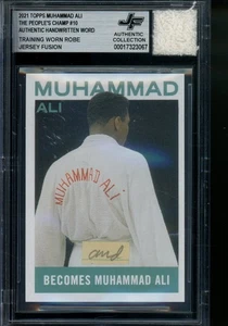 2021 Topps Muhammad Ali The People's Champ #10 Worn Robe/ Word BGS Authentic - Bild 1 von 2