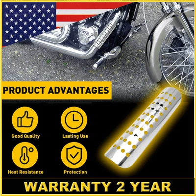 摩托车管道隔热罩银色适用于本田川崎越野自行车升级版 — 第 1/4 张图片