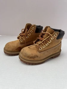 Timberland 12909 Weizen Nubuk wasserdicht 6" Stiefel Kleinkind Größe 9 gelbe Timbs - Bild 1 von 6