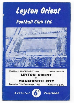 1963/64 Division 2 - LEYTON ORIENT v. MANCHESTER CITY - Image 1 of 2