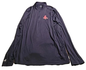 Boston Red Sox Antigua Herren Tribute marineblau 1/4 Reißverschluss Pullover Oberteil Größe XL neu mit Etikett - Bild 1 von 6
