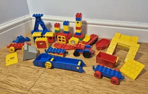 Duplo Lego Pacchetto Casuale Joblot Treni Veicoli Blocchi - Foto 1 di 5