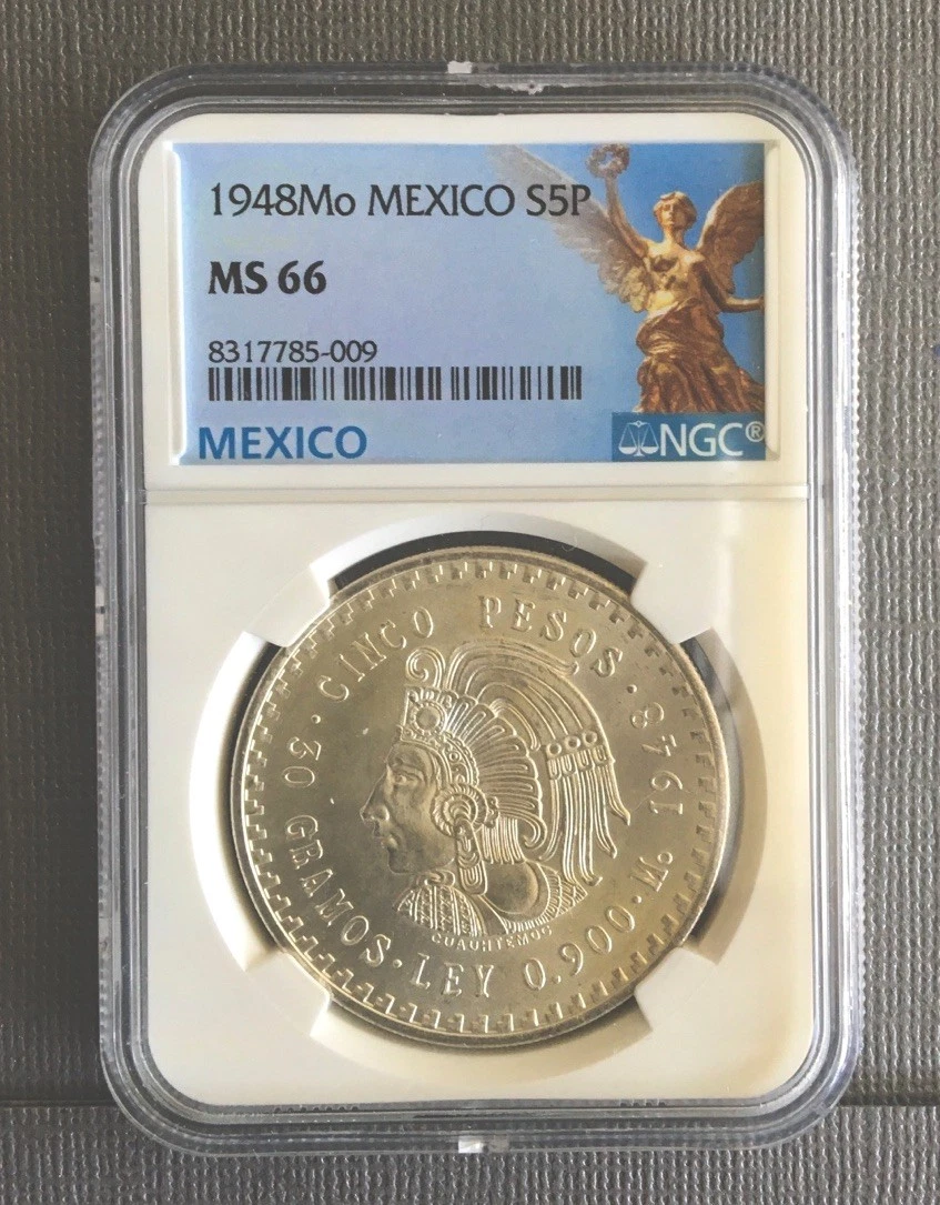 1948 5 Pesos Silver Mexican Coins for sale | eBay