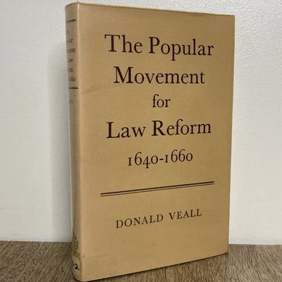 The Popular Movement For Law Reform 1640-1660 Donald Veall Oxford 1970 Rare - Image 1 of 4